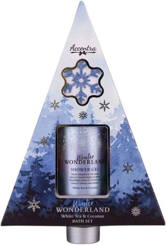 Darilni set WONDERLAND - kopanje, gel za tuširanje 100 ml in bombica za kopanje 25 g