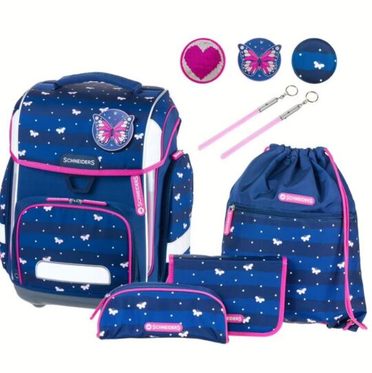 Šolska torba SCHNEIDERS Ergolite Lucky Girl - 9-delni set