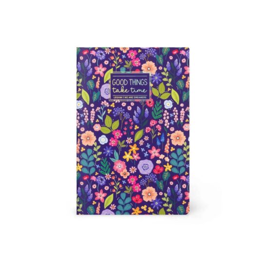 Beležka LEGAMI - A5, Srednja Brezčrtna, Flowers