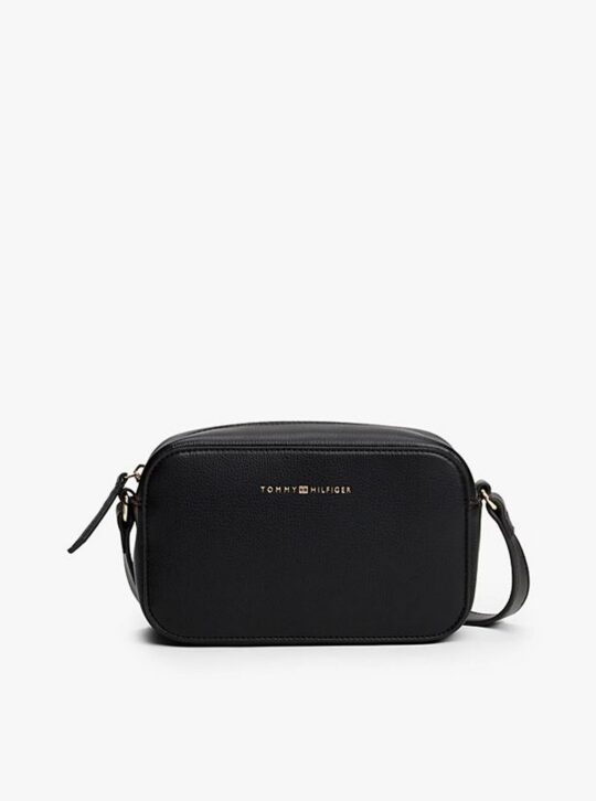 Torbica za čez ramo TOMMY HILFIGER Logo - črna