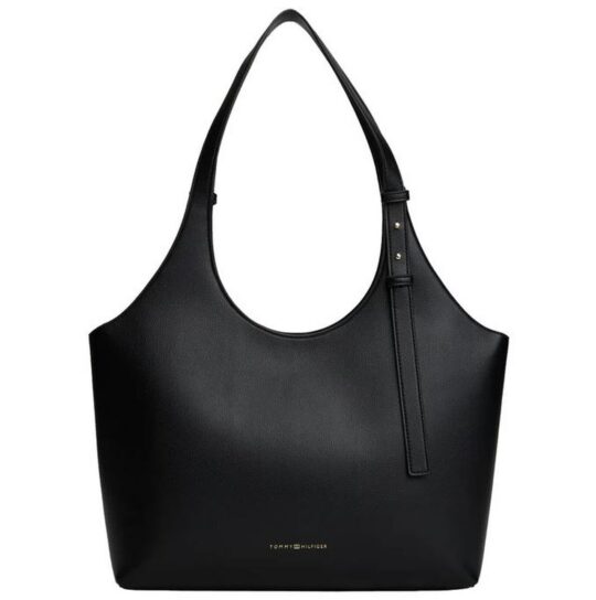 Torbica TOMMY HILFIGER Logo - črna