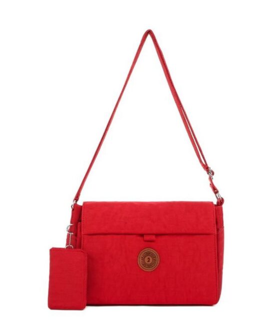 Torbica za čez ramo LS COLLECTION Dublin - rdeča