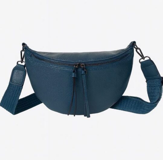 Torbica za čez ramo LS COLLECTION Paolo - modra