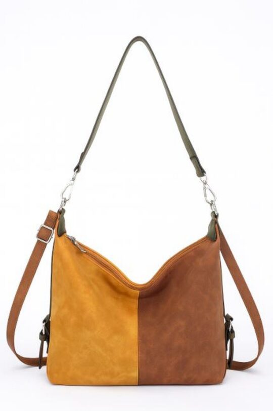 Torbica za čez ramo LS COLLECTION Sofia - rumeno rjava