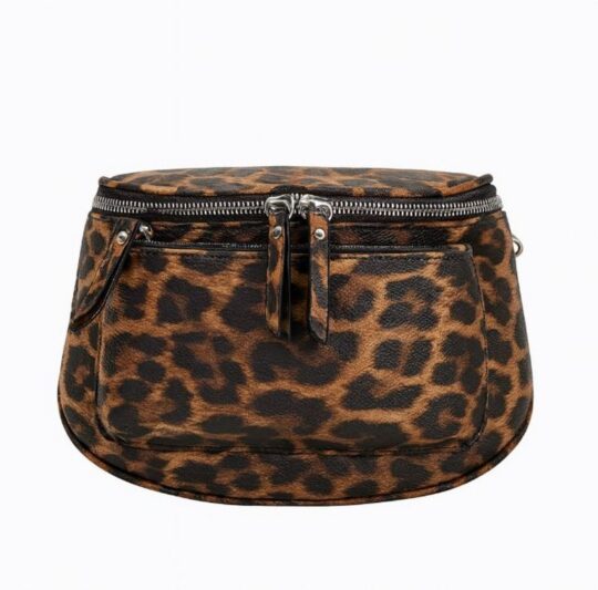 Torbica za okoli pasu LS COLLECTION Sofia - rjava