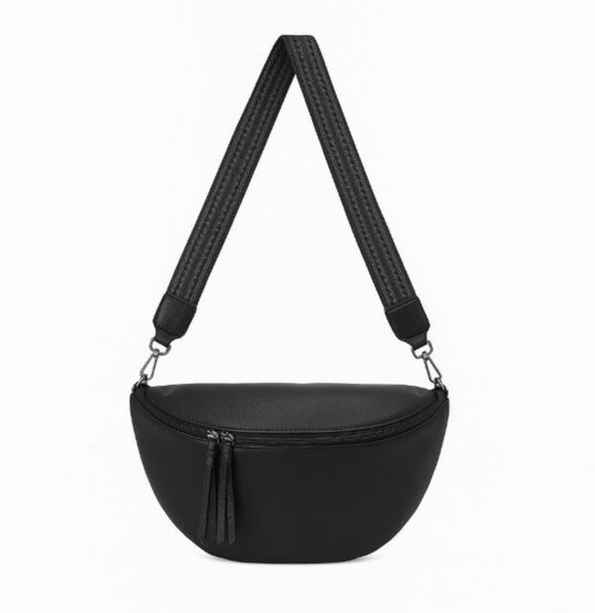 Torbica za čez ramo LS COLLECTION Paolo - črna