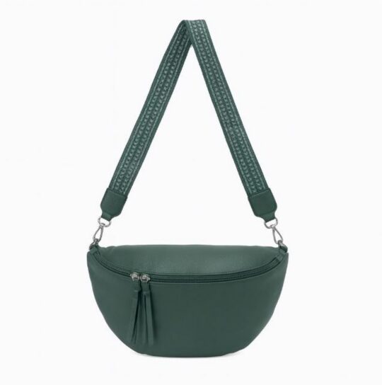 Torbica za čez ramo LS COLLECTION Paolo - zelena