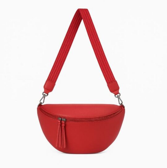 Torbica za čez ramo LS COLLECTION Paolo - rdeča