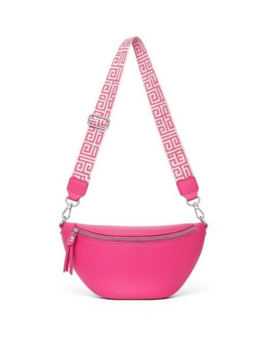 Torbica za okoli pasu LS COLLECTION Dublin - fuksija