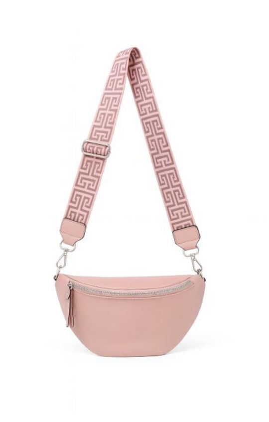 Torbica za okoli pasu LS COLLECTION Dublin - roza