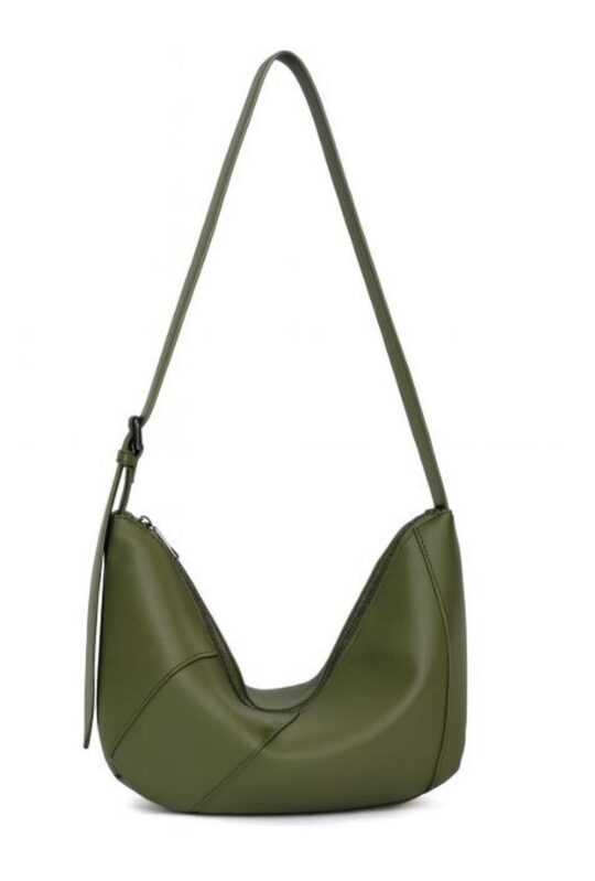 Vrečasta torbica LS COLLECTION Erik Style - zelena, hobo