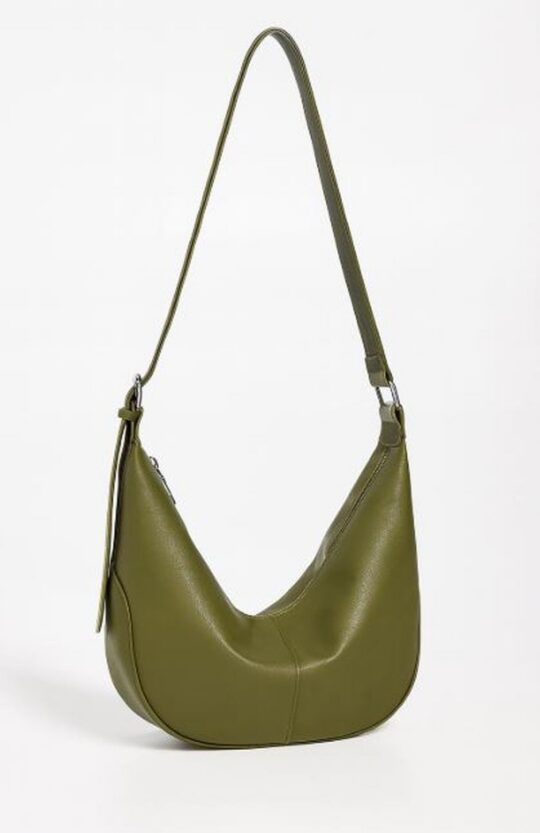 Vrečasta torbica LS COLLECTION Erik Style - zelena, hobo