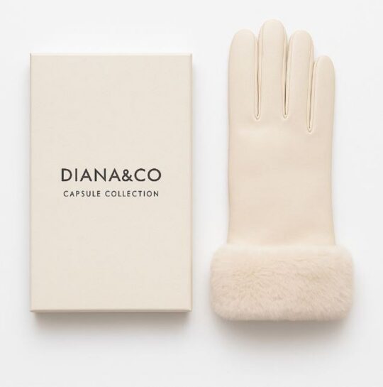 Rokavice LS COLLECTION Diana - bež, v darilni embalaži