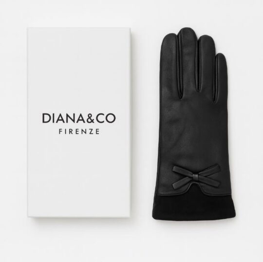 Rokavice LS COLLECTION Diana - črne, v darilni embalaži