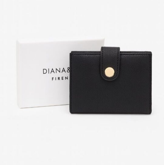 Denarnica LS COLLECTION - črna, darilna škatla