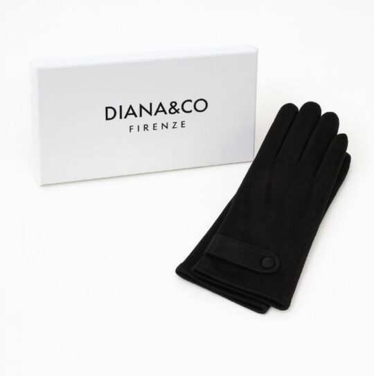 Rokavice LS COLLECTION Diana - črne, v darilni embalaži