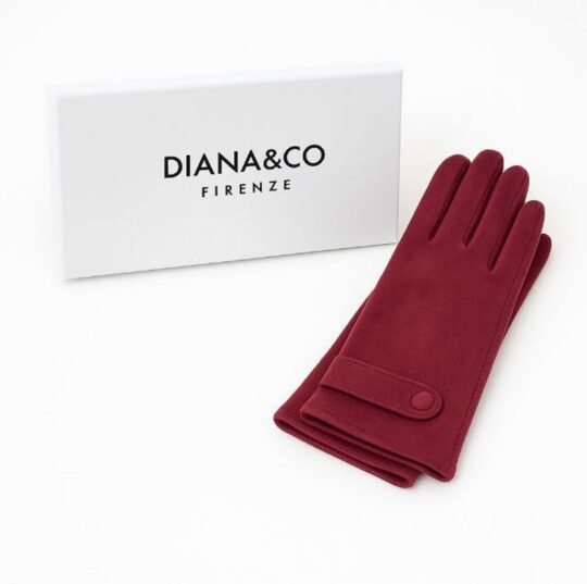 Rokavice LS COLLECTION Diana - rdeče, v darilni embalaži