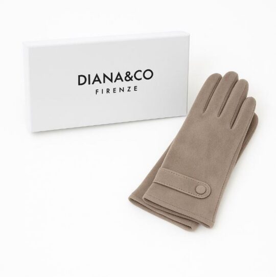 Rokavice LS COLLECTION Diana - bež, v darilni embalaži