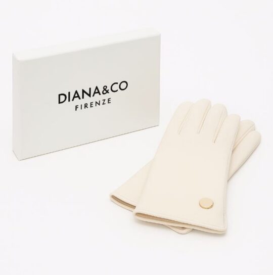 Rokavice LS COLLECTION Diana - bež, v darilni embalaži