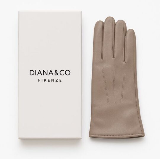 Rokavice LS COLLECTION Diana - bež, v darilni embalaži
