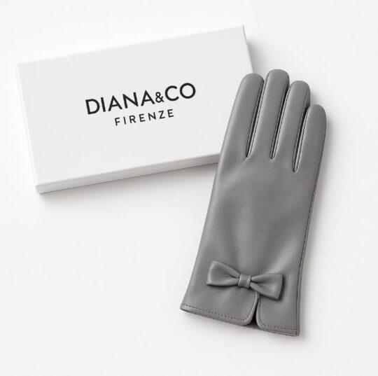 Rokavice LS COLLECTION Diana - sive, v darilni embalaži
