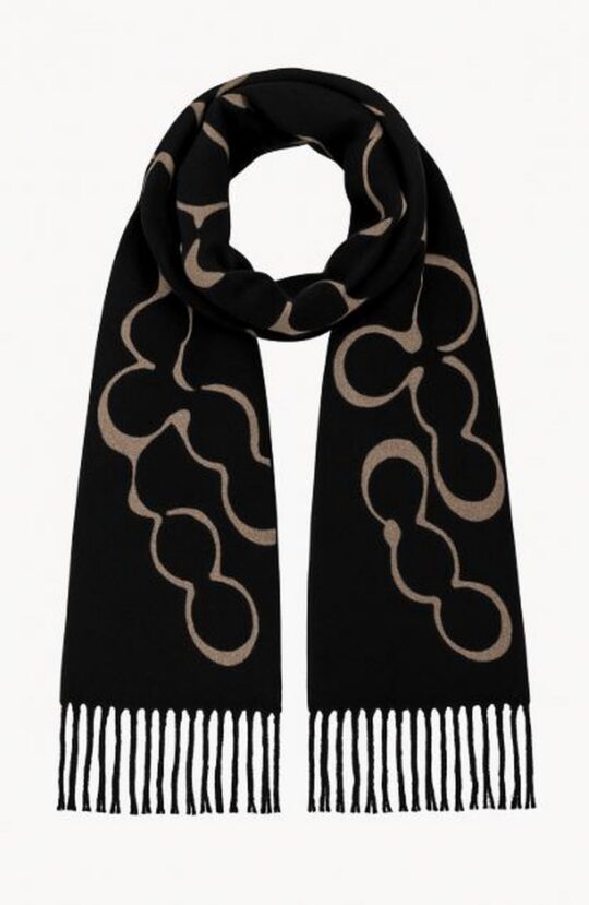 Šal LS COLLECTION Diana - črn