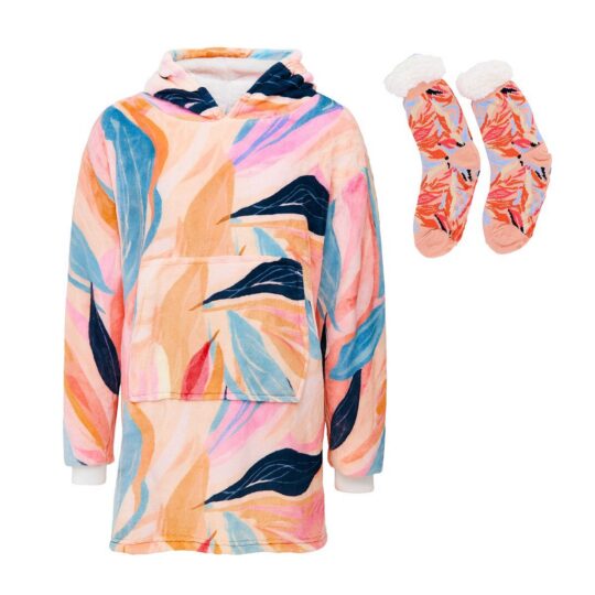 Hoodie odeja z nogavicami MIAU - jesen