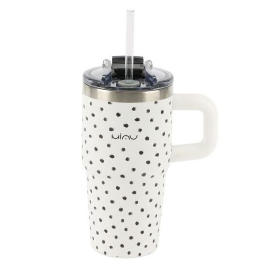 Termovka Miau - s slamico, 600 ml