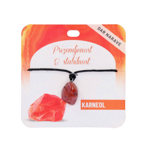Obesek Karneol Zdravje - poldragi kamen