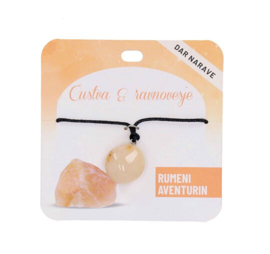 Obesek Rumeni aventurin Zdravje - poldragi kamen