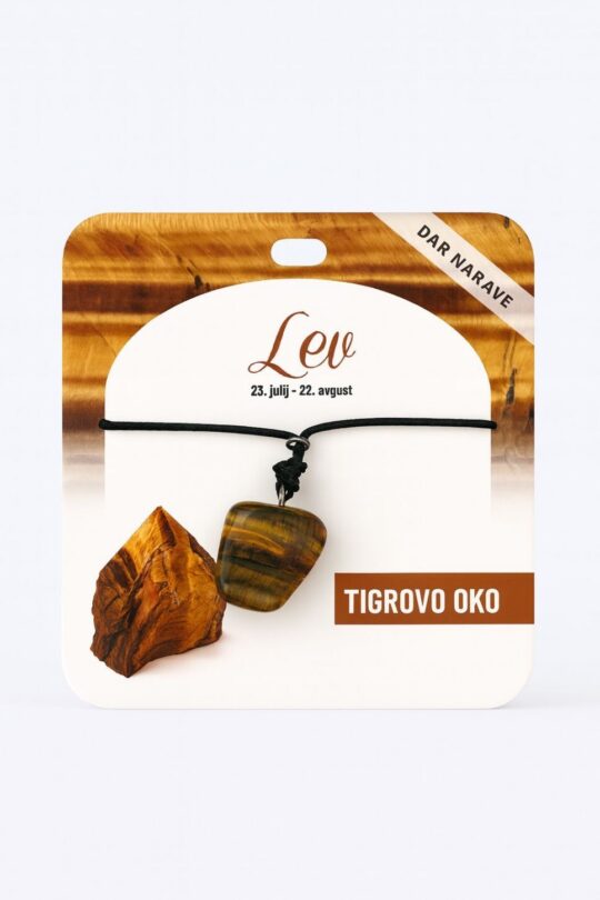 Obesek Tigrovo oko Zodiak - poldragi kamen