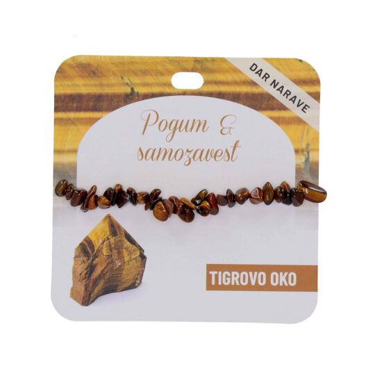Zapestnica Tigrovo oko Zdravje - poldragi kamen
