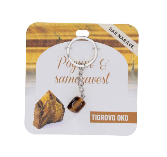 Obesek za ključe Tigrovo oko Zdravje - poldragi kamen