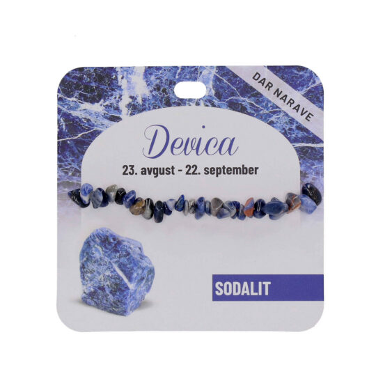 Zapestnica Sodalit Zodiak - poldragi kamen