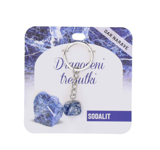 Obesek za ključe Sodalit Želje - poldragi kamen