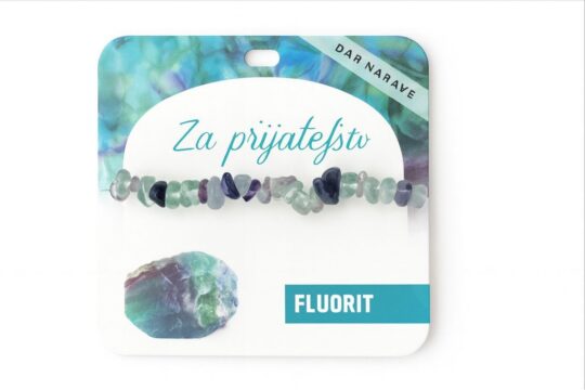 Zapestnica Fluorit Želja - poldragi kamen