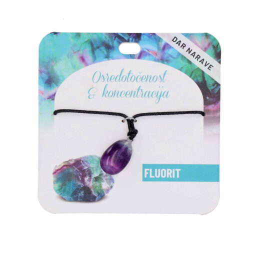 Obesek Fluorit Zdravje - poldragi kamen