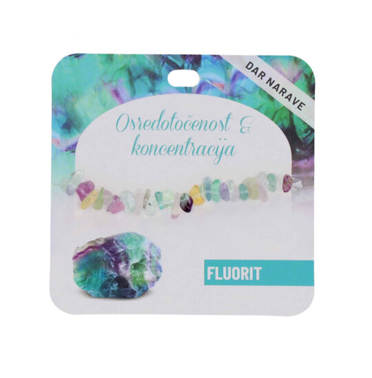 Zapestnica Fluorit Zdravje - poldragi kamen