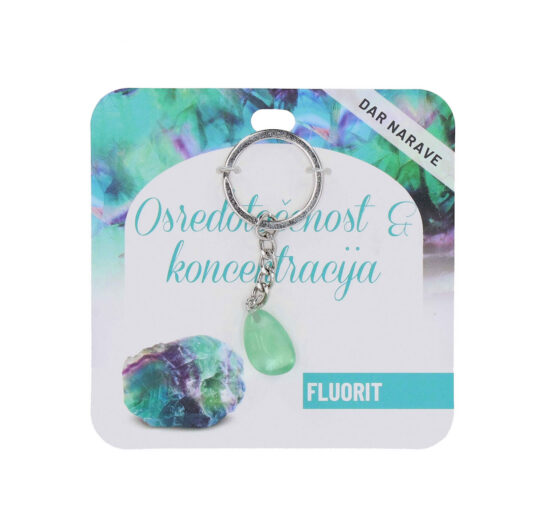 Obesek za ključe Fluorit Zdravje - poldragi kamen
