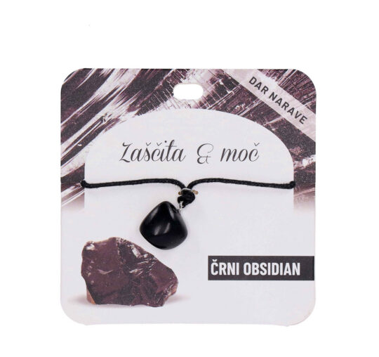 Obesek Obsidian Zdravje - poldragi kamen