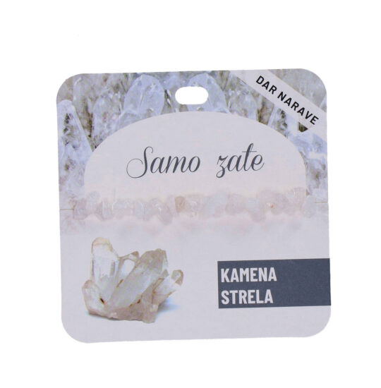 Zapestnica Kamena strela Želja - poldragi kamen