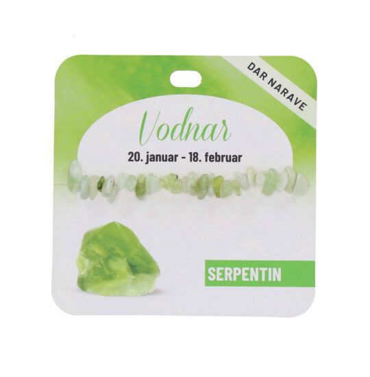 Zapestnica Serpentin Zodiak - poldragi kamen