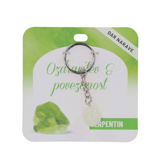 Obesek za ključe Serpentin Zdravje - poldragi kamen
