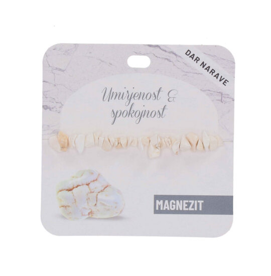 Zapestnica Magnezit Zdravje - poldragi kamen
