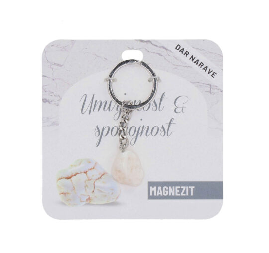 Obesek za ključe Magnezit Zdravje - poldragi kamen