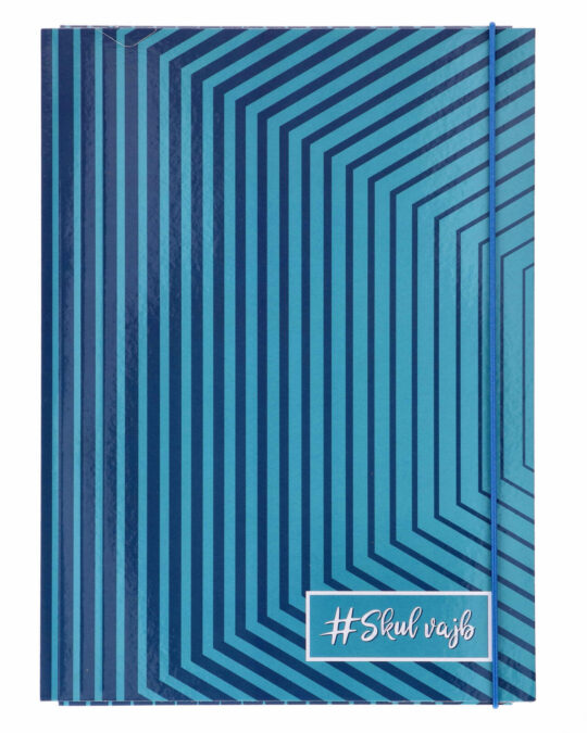 Mapa z elastiko SKUL VAJB - A4, lines