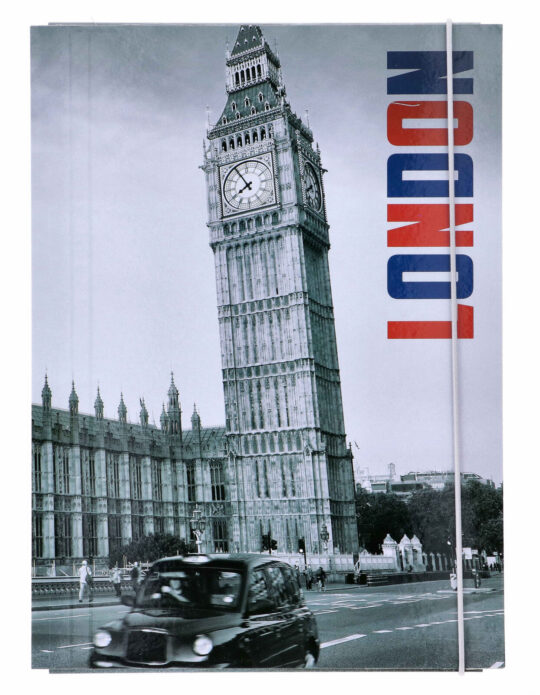 Mapa z elastiko - A4, mesto