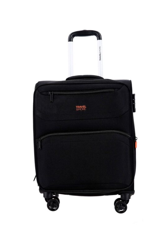 Kabinski kovček TRAVEL AND MORE - črn, 40 l
