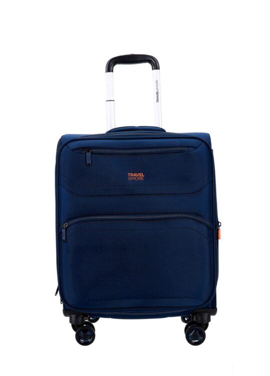 Kabinski kovček TRAVEL AND MORE - moder, 40 l