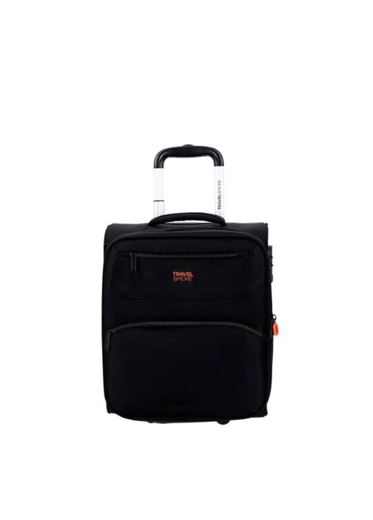 Kabinski kovček TRAVEL AND MORE - črn, 45×35×18 cm, 29 l, za EasyJet